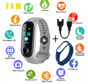 Kit Relógio Smartband FXM